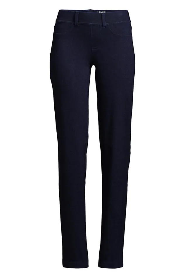 Lands039 End Jeans Women Starfish Elastic Waist Knit Jeans Mid Rise Dark Indigo Lands039 End Jeans Women Starfish Elastic Waist Knit Jeans Mid Rise Dark Indigo