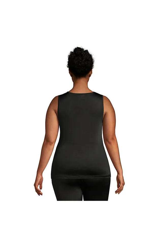 Lands039 End Long Underwear Women Plus Size Thermaskin Heat Thermal Long Underwear Base Layer Tank Top Black Lands039 End Long Underwear Women Plus Size Thermaskin Heat Thermal Long Underwear Base Layer Tank Top Black