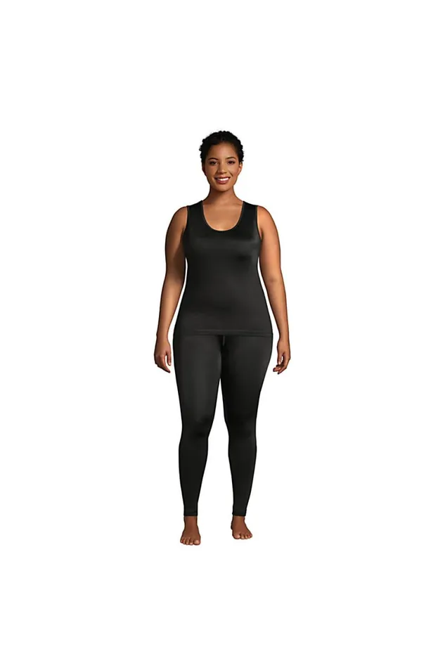 Lands039 End Long Underwear Women Plus Size Thermaskin Heat Thermal Long Underwear Base Layer Tank Top Black Lands039 End Long Underwear Women Plus Size Thermaskin Heat Thermal Long Underwear Base Layer Tank Top Black