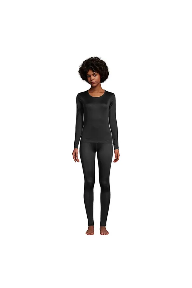 Lands039 End Long Underwear Women Silk Interlock Thermal Pants Base Layer Long Underwear Leggings Black Lands039 End Long Underwear Women Silk Interlock Thermal Pants Base Layer Long Underwear Leggings Black
