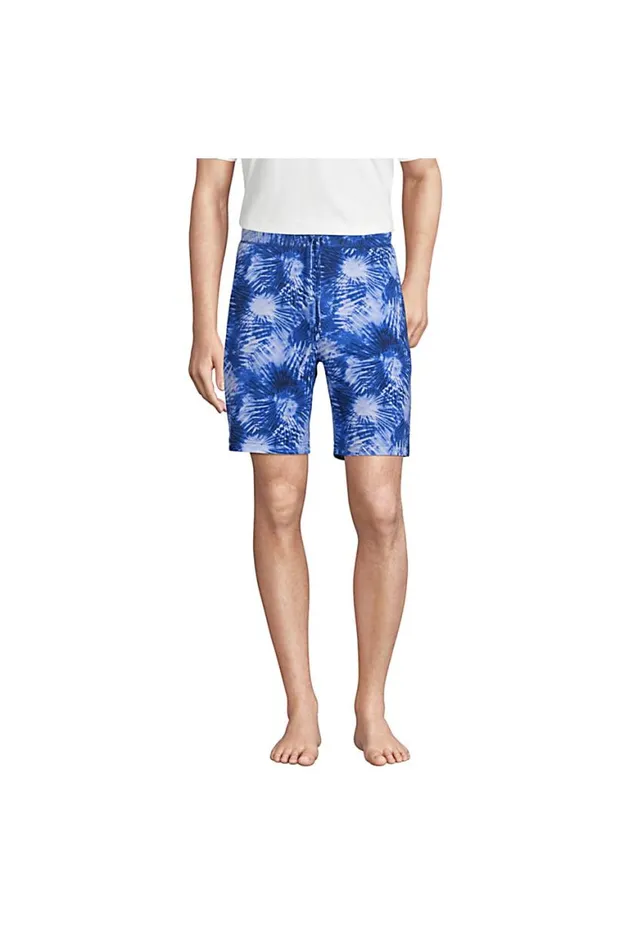 Lands039 End Pajamas and Robes Men Comfort Knit Pajama Shorts Deep Sea Navy Tie Dye Palm Lands039 End Pajamas and Robes Men Comfort Knit Pajama Shorts Deep Sea Navy Tie Dye Palm