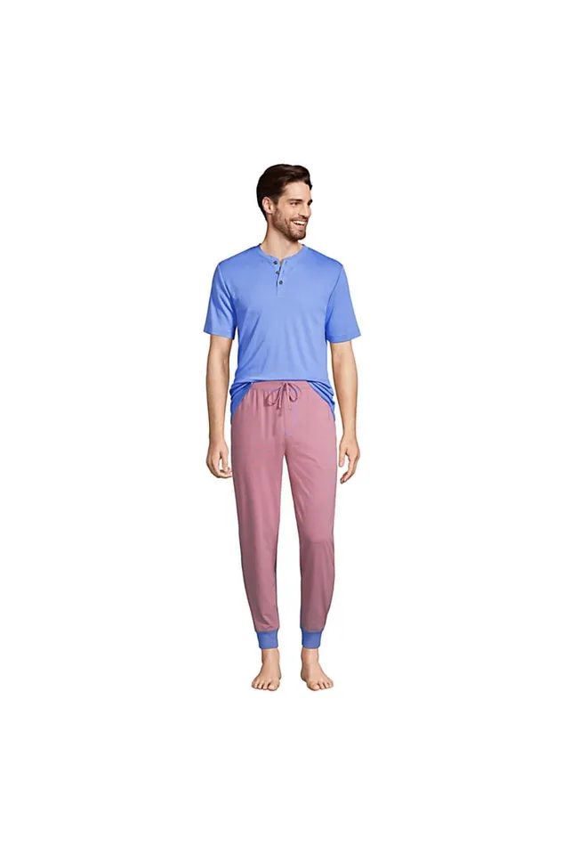 Lands039 End Pajamas and Robes Men Knit Jersey Sleep Jogger Papaya Orange Lands039 End Pajamas and Robes Men Knit Jersey Sleep Jogger Papaya Orange