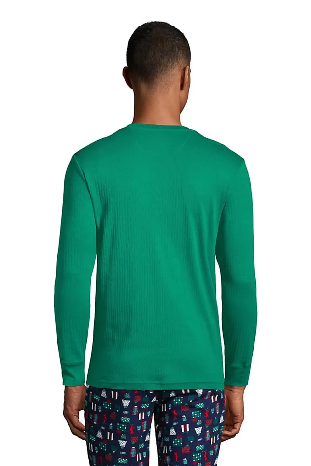 Lands039 End Pajamas and Robes Men Knit Rib Pajama Henley Emerald Gulf Lands039 End Pajamas and Robes Men Knit Rib Pajama Henley Emerald Gulf