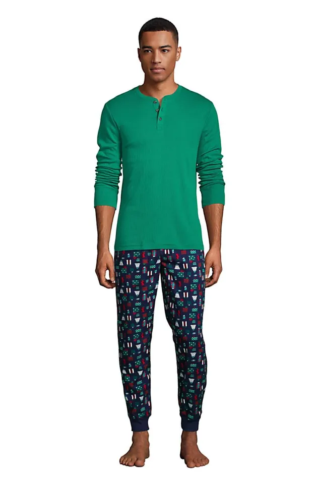 Lands039 End Pajamas and Robes Men Knit Rib Pajama Henley Emerald Gulf Lands039 End Pajamas and Robes Men Knit Rib Pajama Henley Emerald Gulf