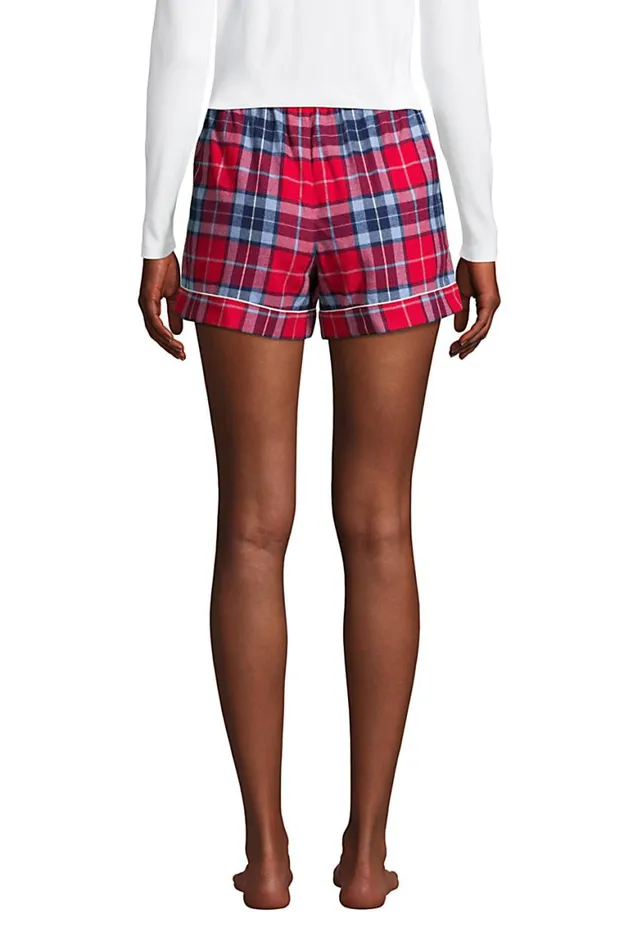Lands039 End Pajamas and Robes Women 4034 Flannel Pajama Shorts Rich Red Multi Plaid Lands039 End Pajamas and Robes Women 4034 Flannel Pajama Shorts Rich Red Multi Plaid