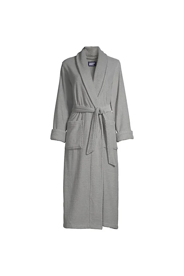 Lands039 End Pajamas and Robes Women Plus Size Cotton Terry Long Spa Bath Robe Ultimate Gray Lands039 End Pajamas and Robes Women Plus Size Cotton Terry Long Spa Bath Robe Ultimate Gray