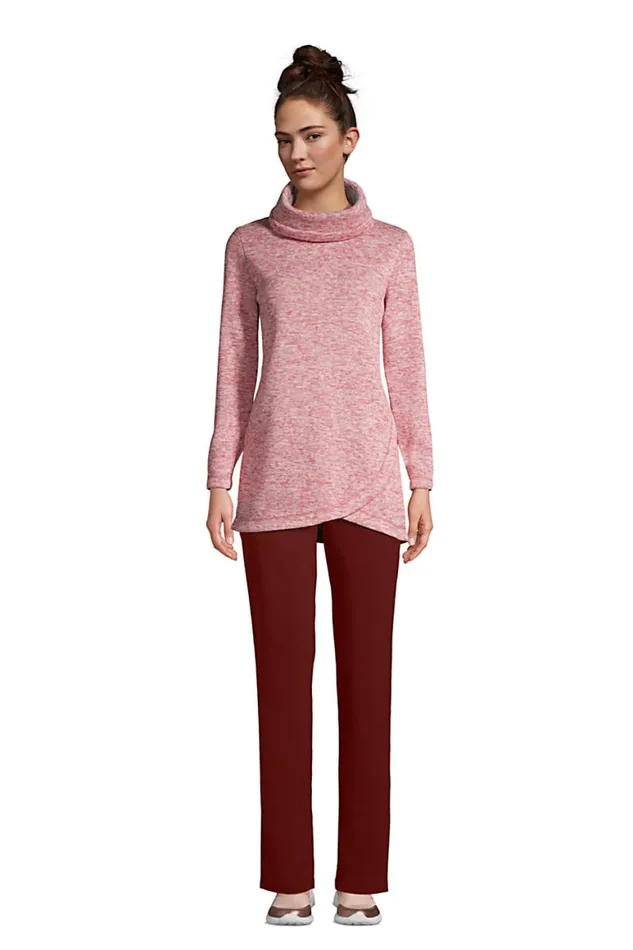 Lands039 End Pants Women High Rise Everyday Active Straight Pants Rust Red Lands039 End Pants Women High Rise Everyday Active Straight Pants Rust Red