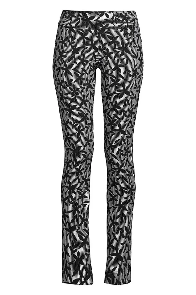 Lands039 End Pants Women Plus Size Starfish Mid Rise Slim Leg Pants Black Stripe Floral Lands039 End Pants Women Plus Size Starfish Mid Rise Slim Leg Pants Black Stripe Floral
