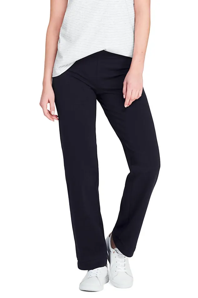 Lands039 End Pants Women Starfish Mid Rise Straight Leg Elastic Waist Pull On Pants True Navy Lands039 End Pants Women Starfish Mid Rise Straight Leg Elastic Waist Pull On Pants True Navy