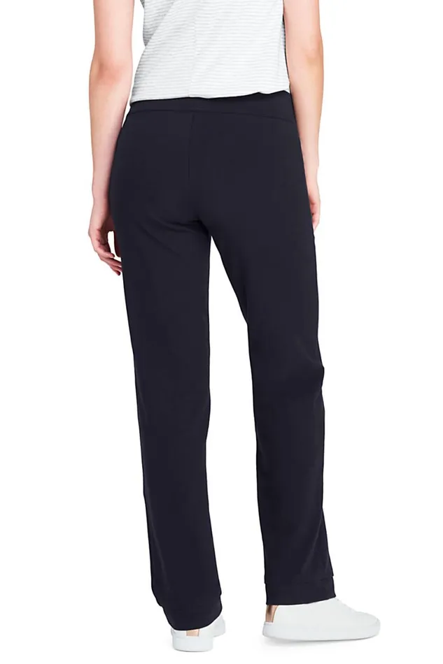 Lands039 End Pants Women Starfish Mid Rise Straight Leg Elastic Waist Pull On Pants True Navy Lands039 End Pants Women Starfish Mid Rise Straight Leg Elastic Waist Pull On Pants True Navy