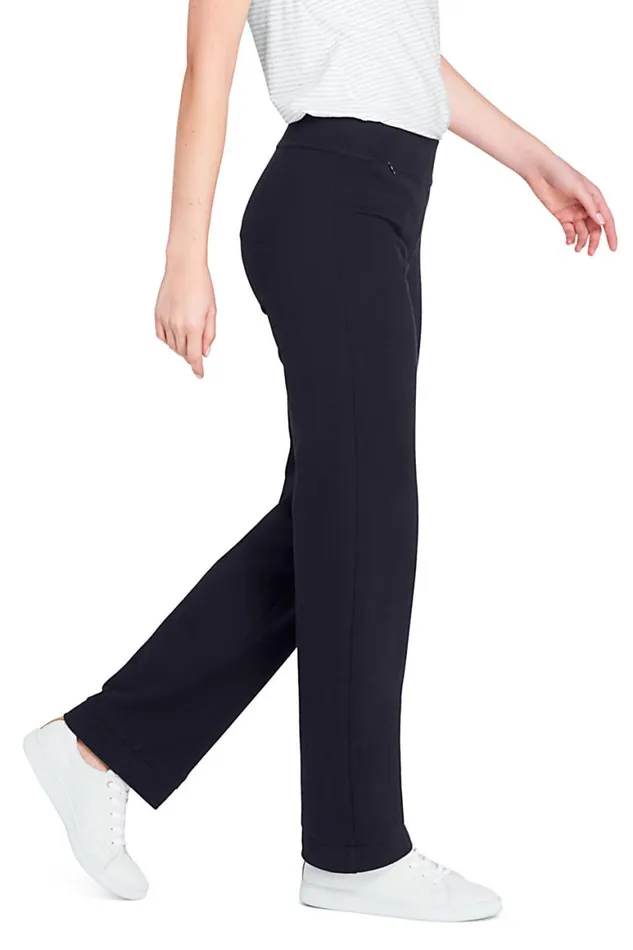 Lands039 End Pants Women Starfish Mid Rise Straight Leg Elastic Waist Pull On Pants True Navy Lands039 End Pants Women Starfish Mid Rise Straight Leg Elastic Waist Pull On Pants True Navy