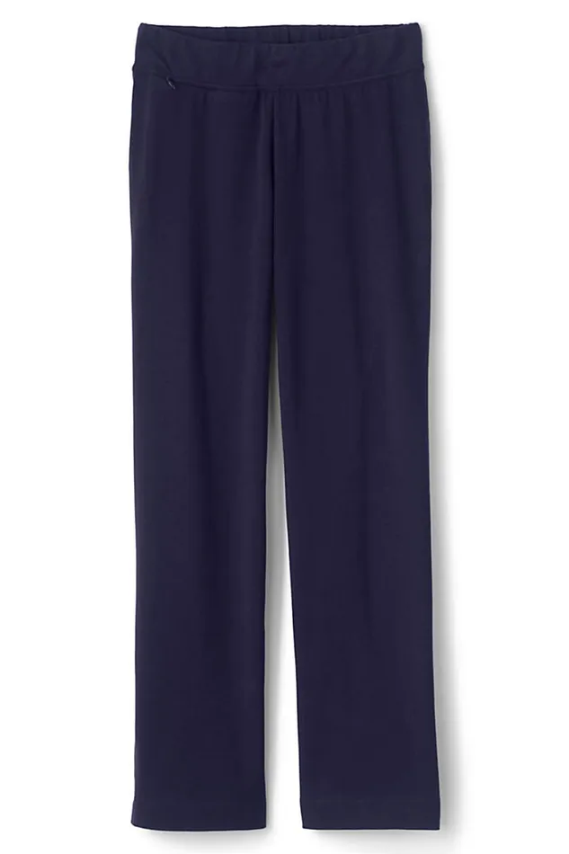 Lands039 End Pants Women Starfish Mid Rise Straight Leg Elastic Waist Pull On Pants True Navy Lands039 End Pants Women Starfish Mid Rise Straight Leg Elastic Waist Pull On Pants True Navy