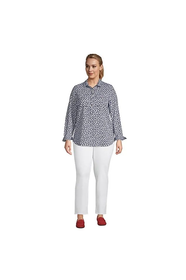 Lands039 End Shirts and Blouses Women Plus Size Relaxed Long Sleeve Tunic Top Navy Lands039 End Shirts and Blouses Women Plus Size Relaxed Long Sleeve Tunic Top Navy