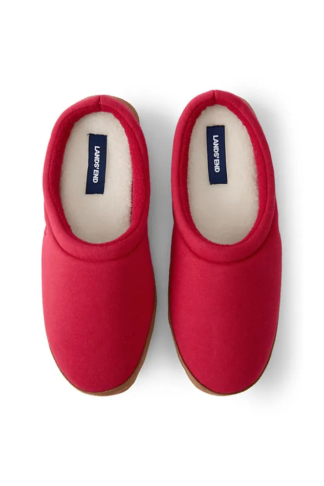 Lands039 End Shoes Men Serious Sweats Slippers Rich Red