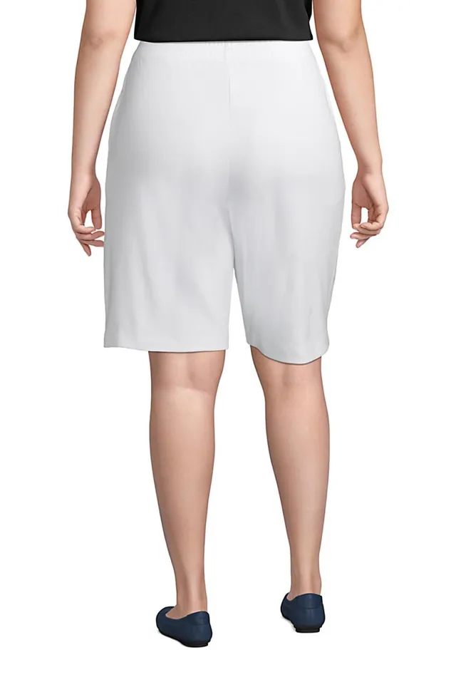 Lands039 End Shorts Women Plus Size Sport Knit High Rise Elastic Waist Pull On 10034 Bermuda Shorts Black Lands039 End Shorts Women Plus Size Sport Knit High Rise Elastic Waist Pull On 10034 Bermuda Shorts Black