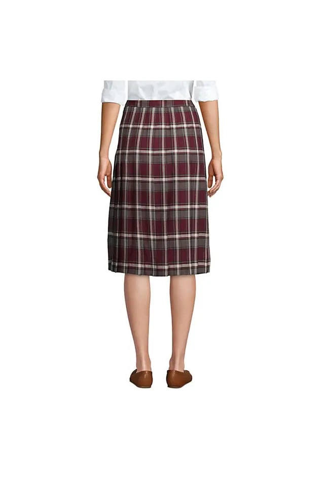 Lands039 End Skirts and Skorts Women Plaid Pleated Skirt Below The Knee Hunter Lands039 End Skirts and Skorts Women Plaid Pleated Skirt Below The Knee Hunter