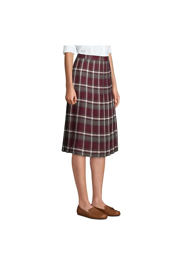 Lands039 End Skirts and Skorts Women Plaid Pleated Skirt Below The Knee Hunter Lands039 End Skirts and Skorts Women Plaid Pleated Skirt Below The Knee Hunter