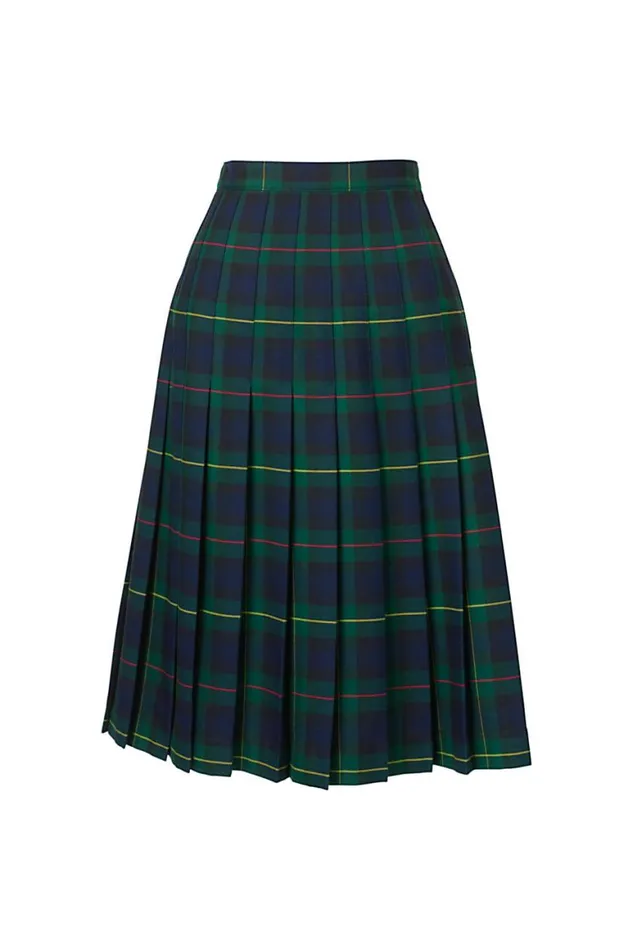 Lands039 End Skirts and Skorts Women Plaid Pleated Skirt Below The Knee Hunter Lands039 End Skirts and Skorts Women Plaid Pleated Skirt Below The Knee Hunter