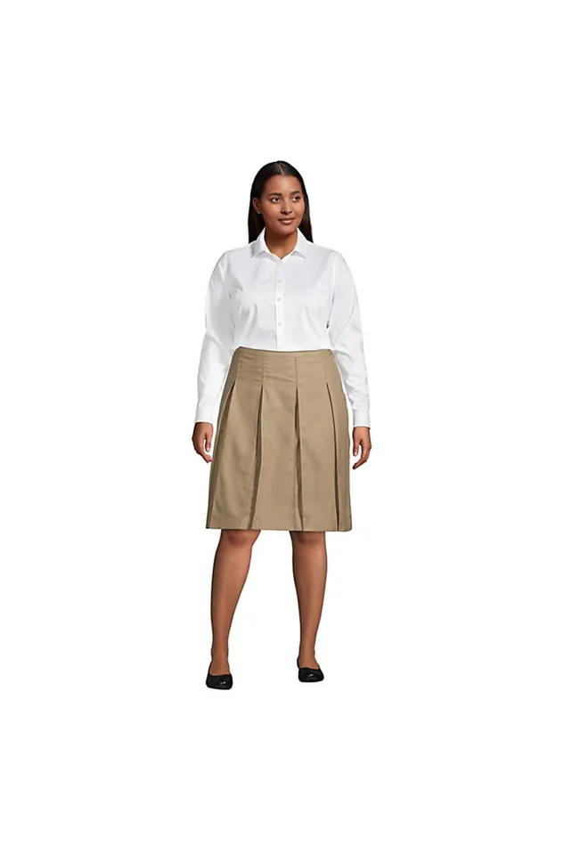 Lands039 End Skirts and Skorts Women Plus Size Box Pleat Skirt Top Of Knee Black Lands039 End Skirts and Skorts Women Plus Size Box Pleat Skirt Top Of Knee Black