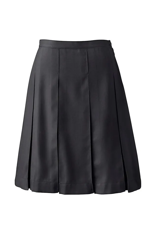 Lands039 End Skirts and Skorts Women Plus Size Box Pleat Skirt Top Of Knee Black Lands039 End Skirts and Skorts Women Plus Size Box Pleat Skirt Top Of Knee Black