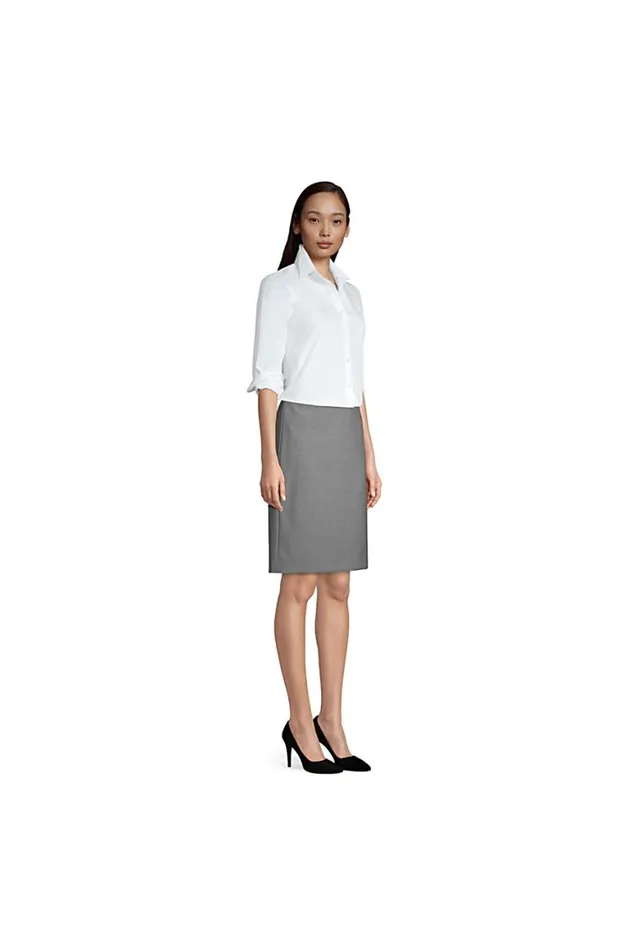Lands039 End Skirts and Skorts Women Washable Wool Skirt Black Lands039 End Skirts and Skorts Women Washable Wool Skirt Black