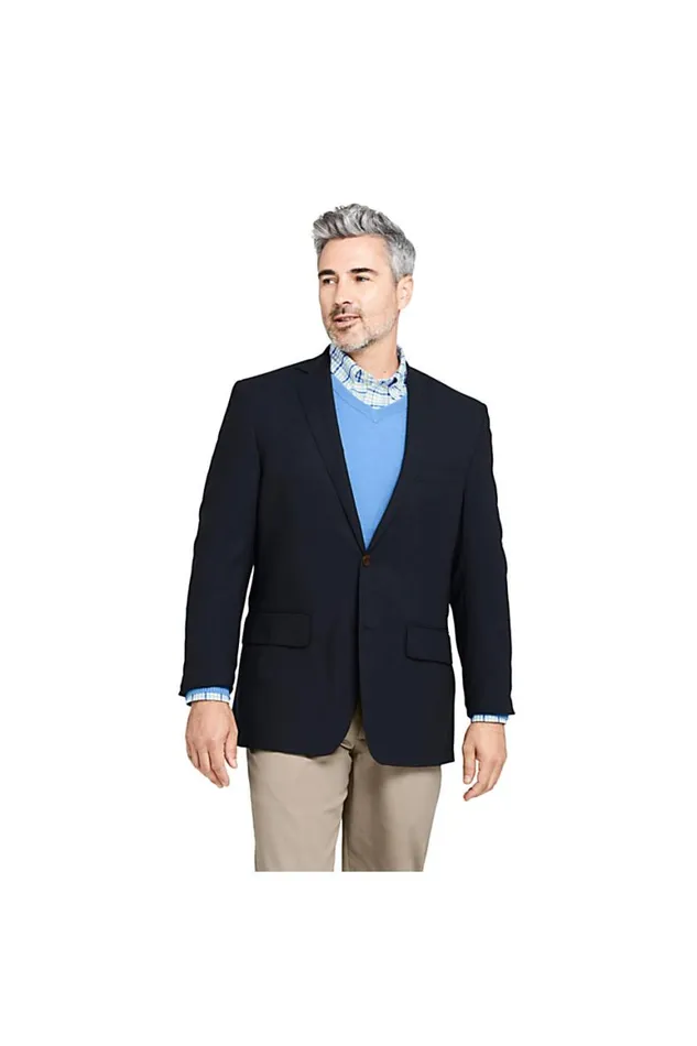Lands039 End Sportcoats and Blazers Men Traditional Fit Comero Italian Wool Blazer Navy Lands039 End Sportcoats and Blazers Men Traditional Fit Comero Italian Wool Blazer Navy