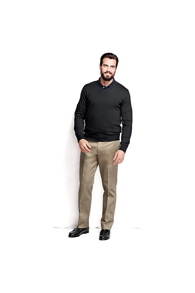 Lands039 End Sweaters Men Big Performance Vneck Sweater Black Lands039 End Sweaters Men Big Performance Vneck Sweater Black