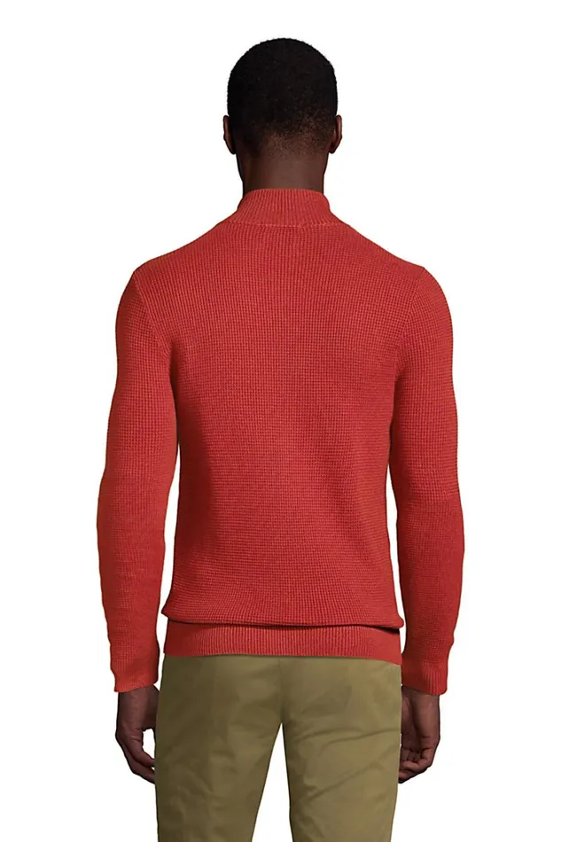 Lands039 End Sweaters Men Fine Gauge Supima Full Zip Rust Red Lands039 End Sweaters Men Fine Gauge Supima Full Zip Rust Red