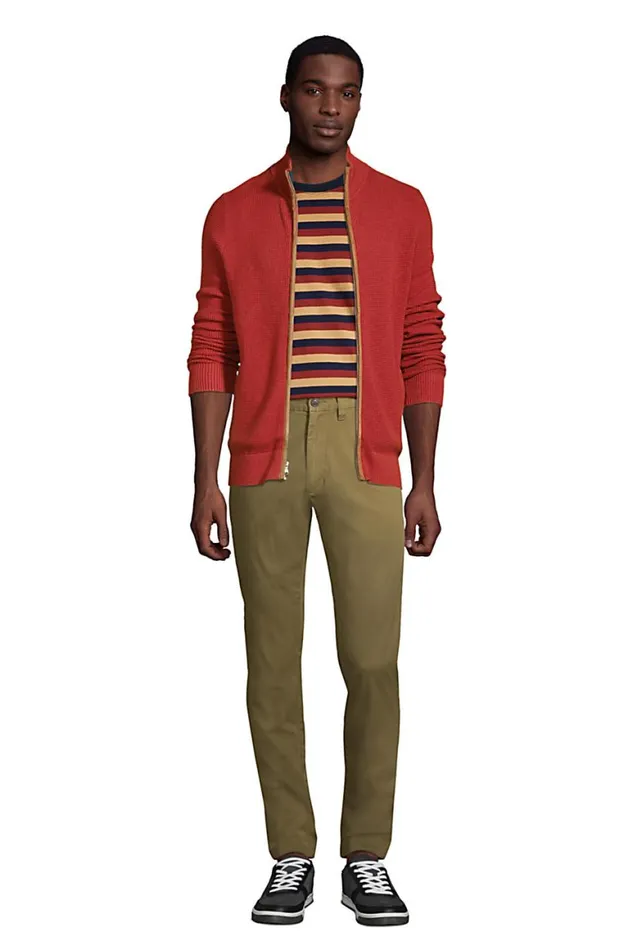 Lands039 End Sweaters Men Fine Gauge Supima Full Zip Rust Red Lands039 End Sweaters Men Fine Gauge Supima Full Zip Rust Red