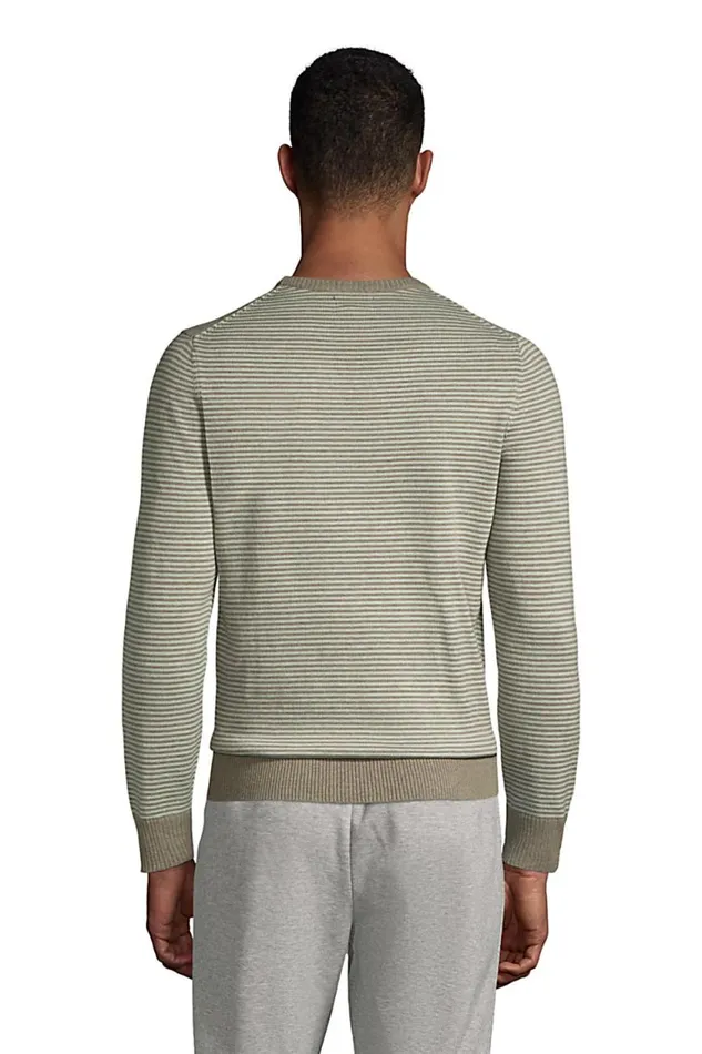 Lands039 End Sweaters Men Performance Crewneck Sweater Royal Cobalt Stripe Lands039 End Sweaters Men Performance Crewneck Sweater Royal Cobalt Stripe