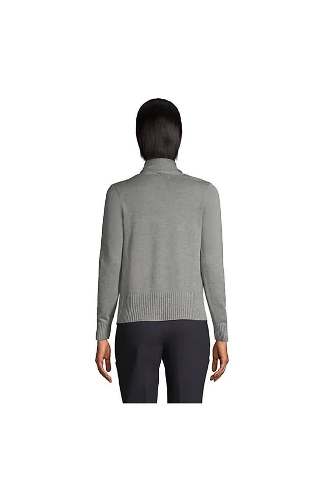 Lands039 End Sweaters Women Cotton Modal Open Drape Cardigan Black Lands039 End Sweaters Women Cotton Modal Open Drape Cardigan Black