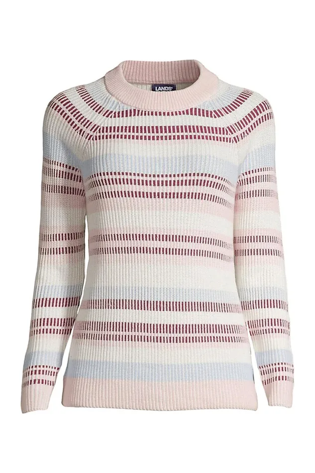 Lands039 End Sweaters Women Plus Size Drifter Shaker Crew Neck Sweater 8211 Stripe Ivory Plaited Multi Stripe Lands039 End Sweaters Women Plus Size Drifter Shaker Crew Neck Sweater 8211 Stripe Ivory Plaited Multi Stripe