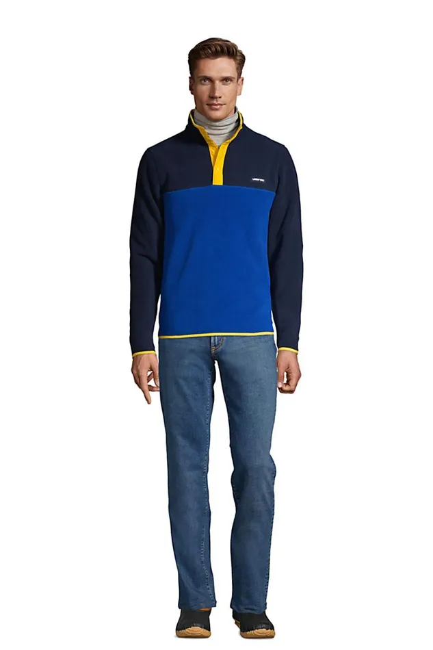 Lands039 End Sweatshirts and Hoodies Men Heritage Fleece Snap Neck Pullover Top Cool Cobalt Lands039 End Sweatshirts and Hoodies Men Heritage Fleece Snap Neck Pullover Top Cool Cobalt