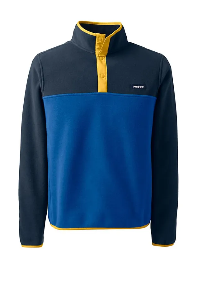 Lands039 End Sweatshirts and Hoodies Men Heritage Fleece Snap Neck Pullover Top Cool Cobalt Lands039 End Sweatshirts and Hoodies Men Heritage Fleece Snap Neck Pullover Top Cool Cobalt