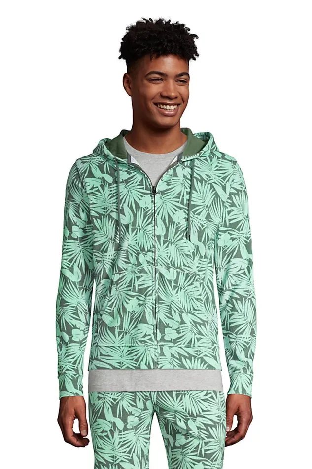 Lands039 End Sweatshirts and Hoodies Men Terry Cloth Full Zip Hoodie Olive Green Tropical Palm Lands039 End Sweatshirts and Hoodies Men Terry Cloth Full Zip Hoodie Olive Green Tropical Palm