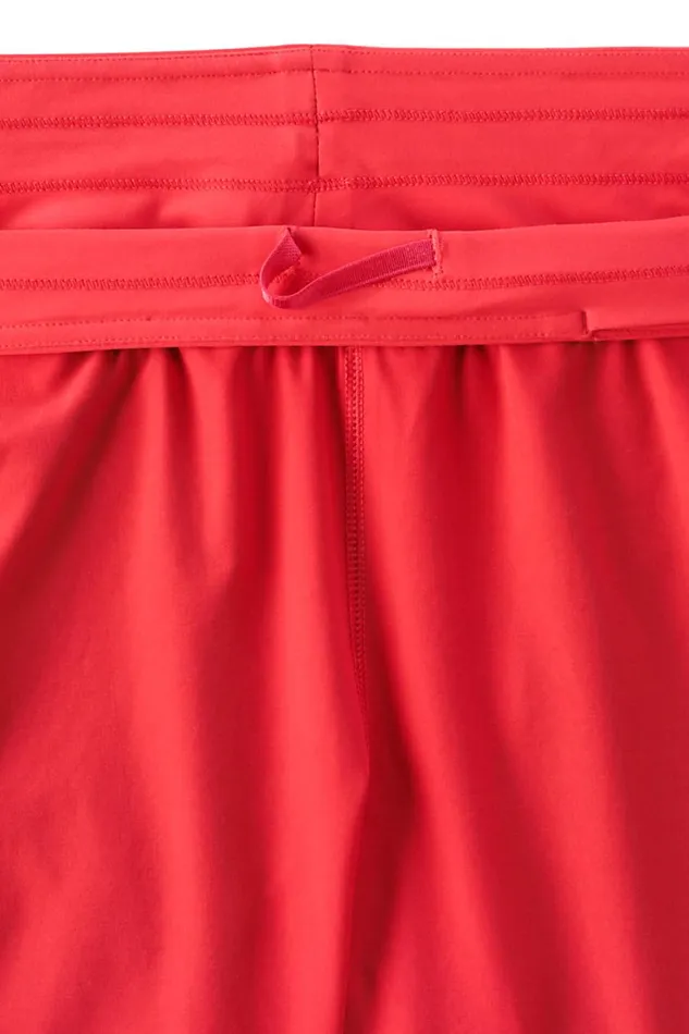 Lands039 End Swimsuits Women 9034 Quick Dry Elastic Waist Modest Board Shorts Swim Coverup Shorts With Panty Compass Red Lands039 End Swimsuits Women 9034 Quick Dry Elastic Waist Modest Board Shorts Swim Coverup Shorts With Panty Compass Red