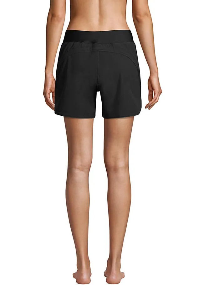 Lands039 End Swimsuits Women Curvy Fit 5034 Quick Dry Elastic Waist Swim Shorts With Panty Black Lands039 End Swimsuits Women Curvy Fit 5034 Quick Dry Elastic Waist Swim Shorts With Panty Black