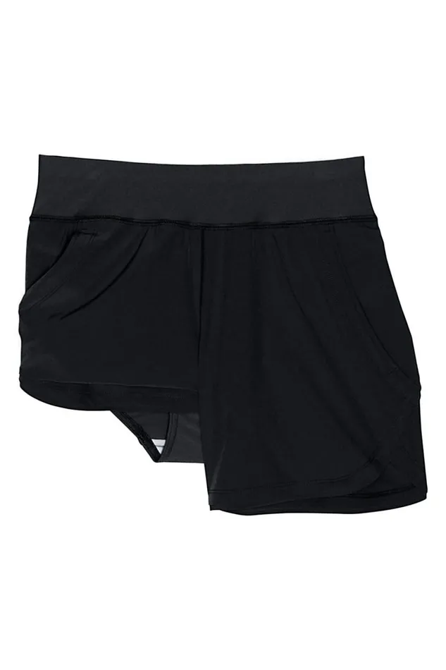 Lands039 End Swimsuits Women Curvy Fit 5034 Quick Dry Elastic Waist Swim Shorts With Panty Black Lands039 End Swimsuits Women Curvy Fit 5034 Quick Dry Elastic Waist Swim Shorts With Panty Black