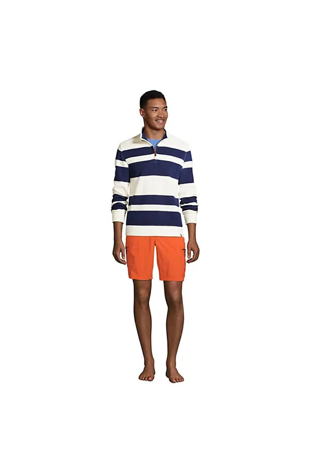 Lands039 End Swimwear Men 9034 Outrigger Stretch Cargo Swim Trunks With No Liner Papaya Orange Lands039 End Swimwear Men 9034 Outrigger Stretch Cargo Swim Trunks With No Liner Papaya Orange