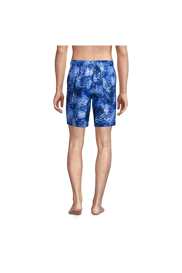 Lands039 End Swimwear Men Big 8034 Print Volley Swim Trunks Deep Sea Navy Tie Dye Palm Lands039 End Swimwear Men Big 8034 Print Volley Swim Trunks Deep Sea Navy Tie Dye Palm