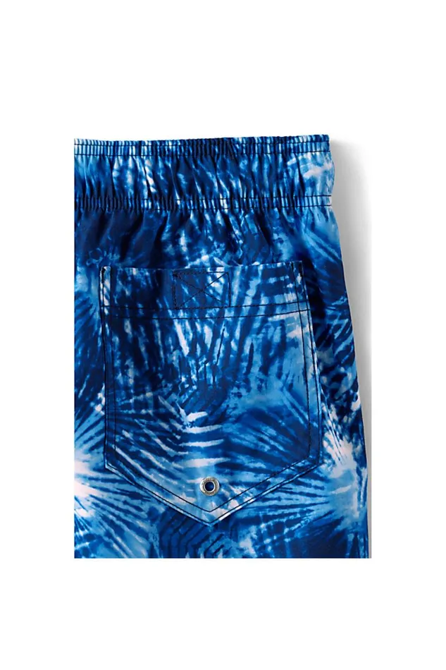 Lands039 End Swimwear Men Big 8034 Print Volley Swim Trunks Deep Sea Navy Tie Dye Palm Lands039 End Swimwear Men Big 8034 Print Volley Swim Trunks Deep Sea Navy Tie Dye Palm