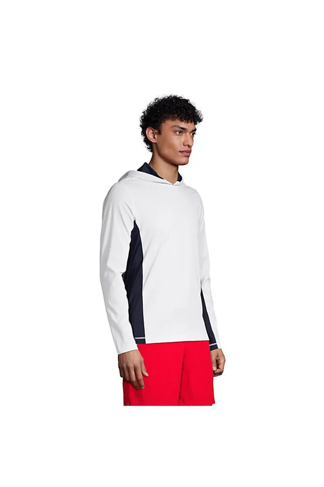 Lands039 End Swimwear Men Long Sleeve Hooded Swim Tee Rash Guard Radiant Navy Lands039 End Swimwear Men Long Sleeve Hooded Swim Tee Rash Guard Radiant Navy