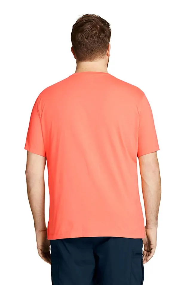 Lands039 End TShirts Men Big And Tall Supert Short Sleeve Tshirt Papaya Orange Lands039 End TShirts Men Big And Tall Supert Short Sleeve Tshirt Papaya Orange