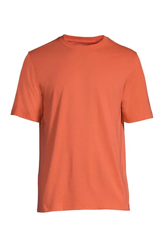 Lands039 End TShirts Men Big And Tall Supert Short Sleeve Tshirt Papaya Orange Lands039 End TShirts Men Big And Tall Supert Short Sleeve Tshirt Papaya Orange