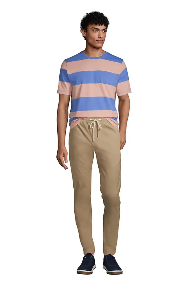 Lands039 End TShirts Men Supert Short Sleeve Stripe Tshirt Chicory Blue Lands039 End TShirts Men Supert Short Sleeve Stripe Tshirt Chicory Blue