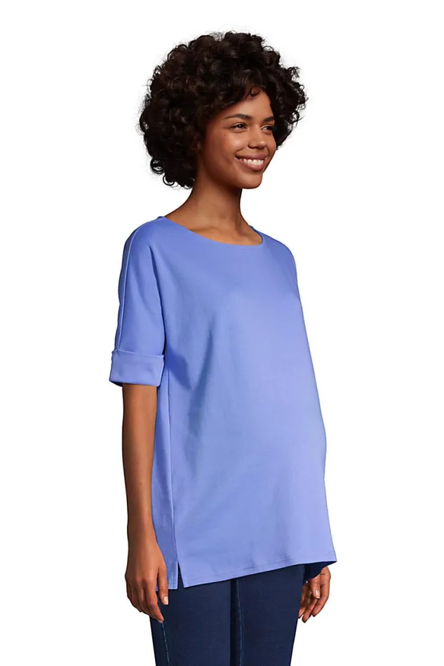 Lands039 End Tops and Tees Women Maternity Cotton Polyester Short Sleeve Shirt Black Lands039 End Tops and Tees Women Maternity Cotton Polyester Short Sleeve Shirt Black