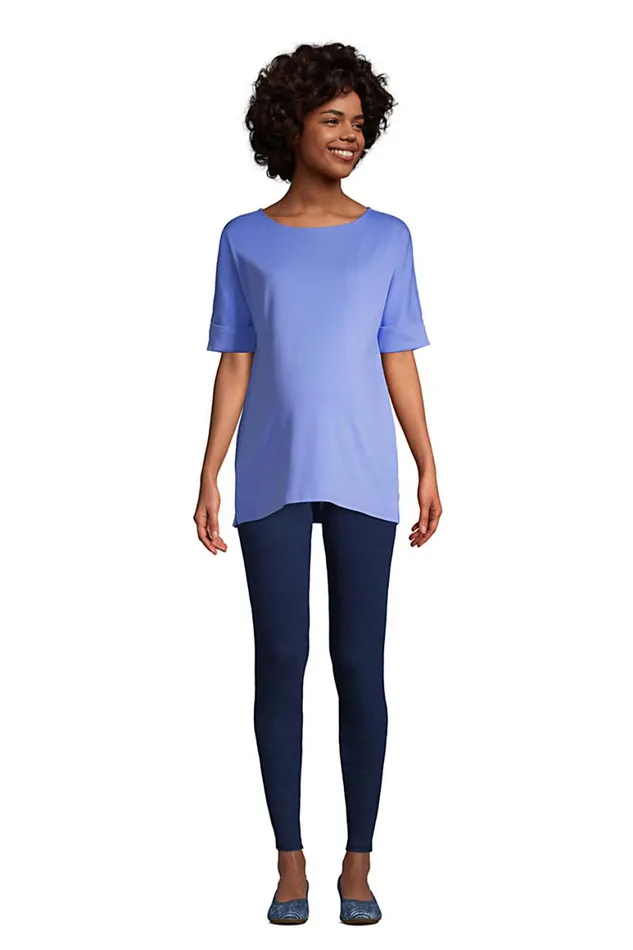 Lands039 End Tops and Tees Women Maternity Cotton Polyester Short Sleeve Shirt Black Lands039 End Tops and Tees Women Maternity Cotton Polyester Short Sleeve Shirt Black