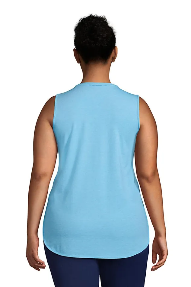 Lands039 End Tops and Tees Women Plus Size Moisture Wicking Upf Sun Crewneck Tunic Tank Top Black Pinstripe Lands039 End Tops and Tees Women Plus Size Moisture Wicking Upf Sun Crewneck Tunic Tank Top Black Pinstripe