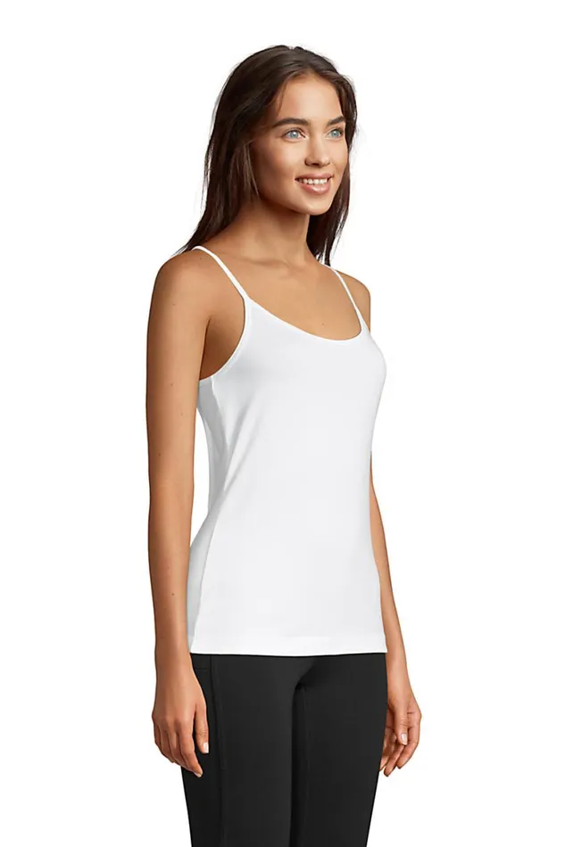 Lands039 End Tops and Tees Women Supima Cotton Camisole Radiant Navy Lands039 End Tops and Tees Women Supima Cotton Camisole Radiant Navy