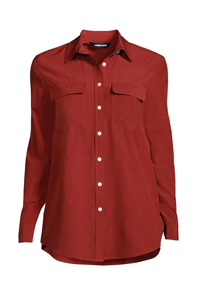 Lands039 End Tunic Tops Women 365 Long Sleeve Tunic Top Rust Red Melange Lands039 End Tunic Tops Women 365 Long Sleeve Tunic Top Rust Red Melange